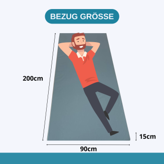 Bezug fur Krankenhausmatratze – Wasserdicht, Abwaschbar, Antibakteriell, Strapazierfähig – Ideal für Pflegebetten und Krankenhausbetten - 9