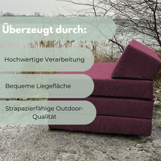 Klappmatratze mit wasserfestem Outdoor-Bezug – Komfort & Vielseitigkeit in Einem-  In 6 Farben verfügbar - 14