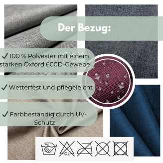 Klappmatratze mit wasserfestem Outdoor-Bezug – Komfort & Vielseitigkeit in Einem-  In 6 Farben verfügbar - 15