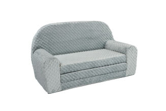 Kindersofa MINI Kindercouch W455_05 Plüsch Grau - 2