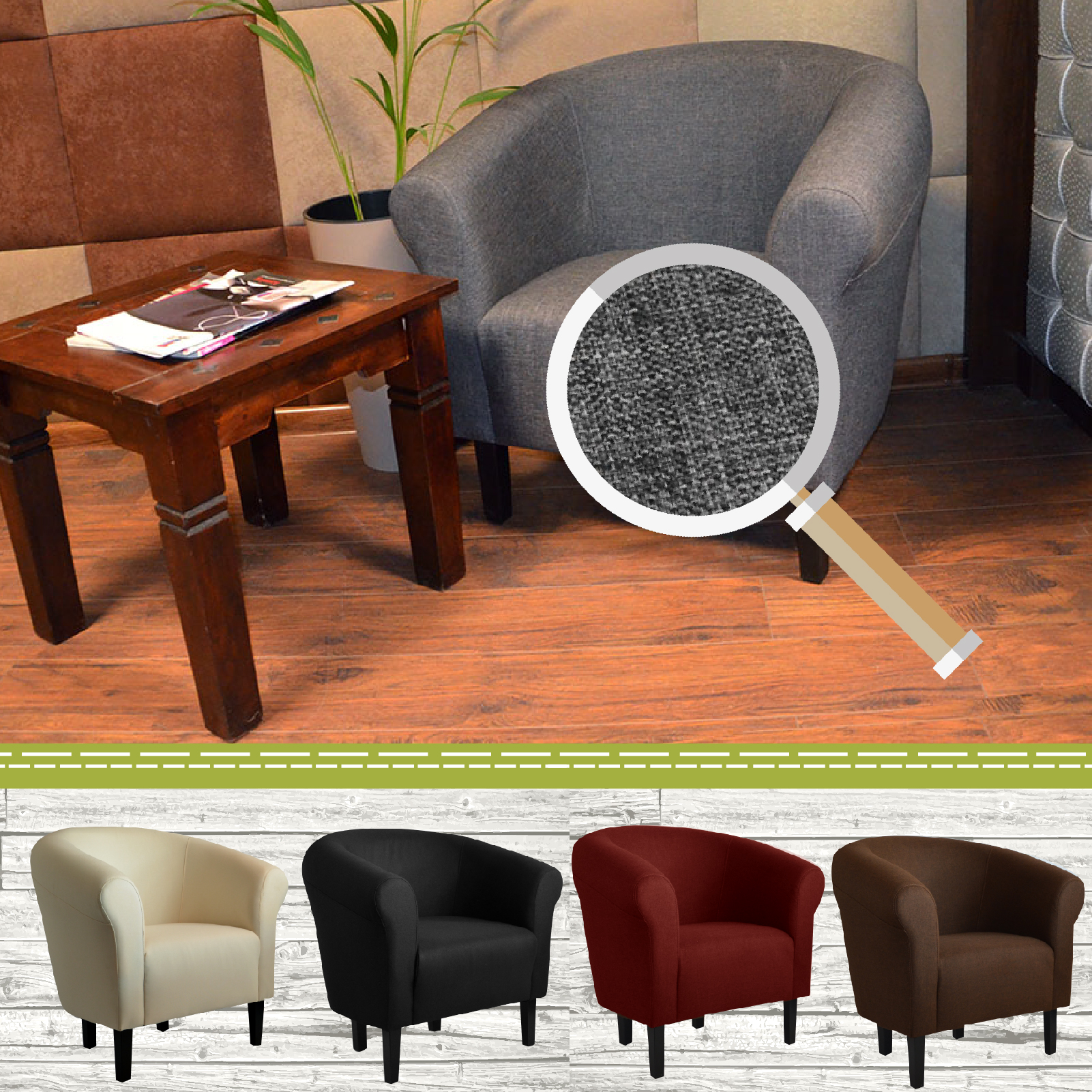 Sessel Clubsessel Loungesessel Cocktailsessel Sawanna NEU FORTISLINE